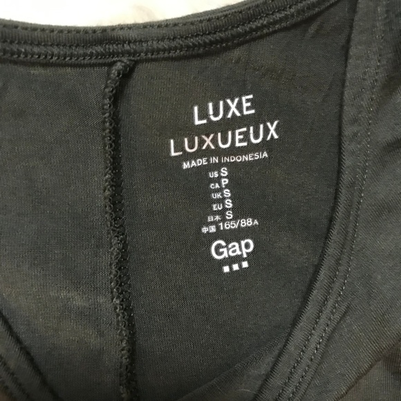 GAP LUXE Soft Tank Swing Dress SMALL Charcoal Grey - Picture 4 of 6